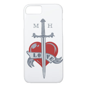 Love Sword custom monogram phone cases