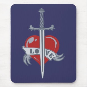Love Sword custom mousepad
