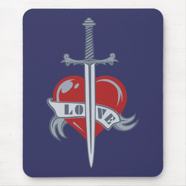 Love Sword custom mousepad (Front)