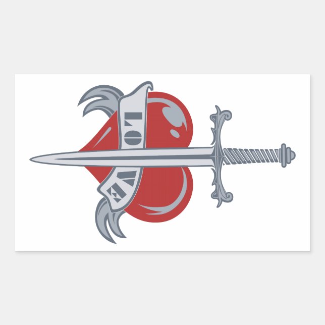 Love Sword custom stickers (Front)