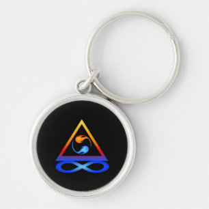 Love Symbol-Twin Flame Symbol- Key Ring