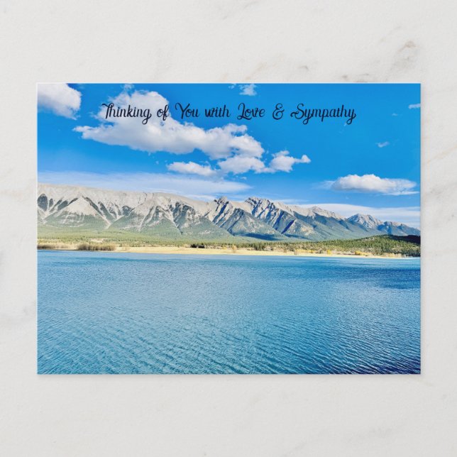 Love & Sympathy Mountain Range Western Postcard (Front)