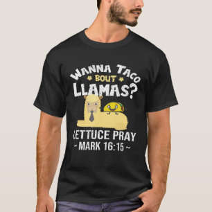 Love Taco Foodie Taco Lover Llama Lama Alpaca Anim T-Shirt