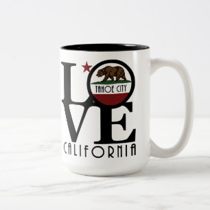 LOVE Tahoe City, California 15oz Two-Tone Coffee Mug