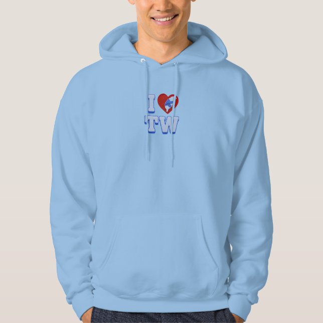 Love Taiwan slippers Hoodie (Front)