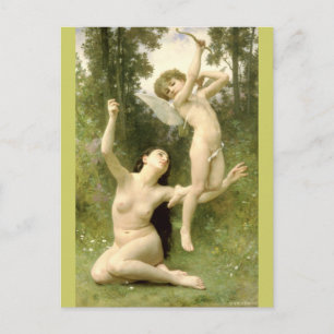 Love Takes Off by Bouguereau Postcard