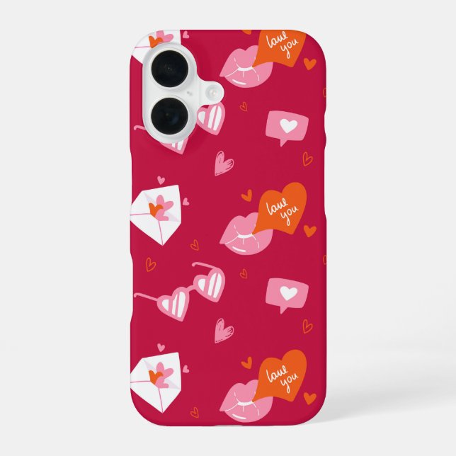 Love Talk iPhone 16 Case (Back)