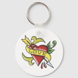 Love Tattoo Keychain