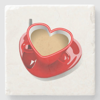 Love tea marble coaster. stone coaster