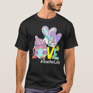 Love Teacher Life Gnome Leopard Love Teacher Life  T-Shirt
