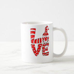 Love Teacher Squad Gnome Hearts Valentines Gnome T Coffee Mug
