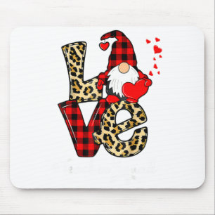 Love Teacher Squad Gnome Hearts Valentines Gnome T Mouse Mat