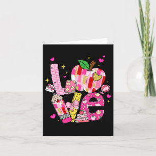 Love Teachers Teaching Is A Work Of Heart Back To Card