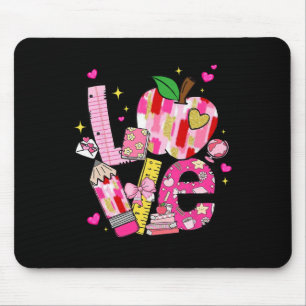 Love Teachers Teaching Is A Work Of Heart Back To  Mouse Mat