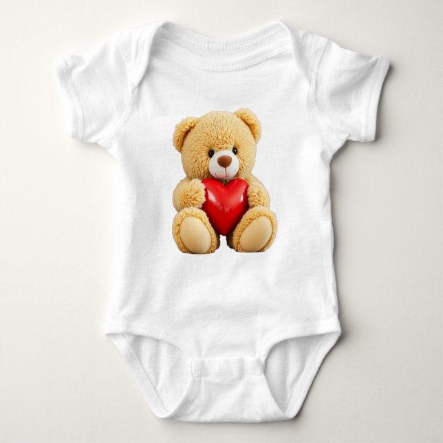 Love Teddy Baby Bodysuit (Front)