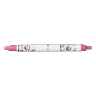 love teddy bear pencil red ink pen