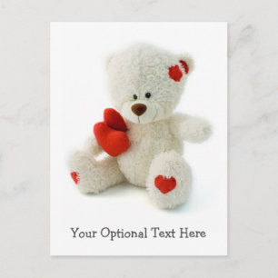 Love Teddy custom postcard