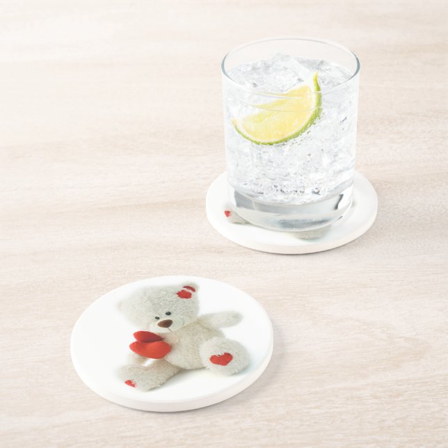 Love Teddy Valentine custom coaster (Side)
