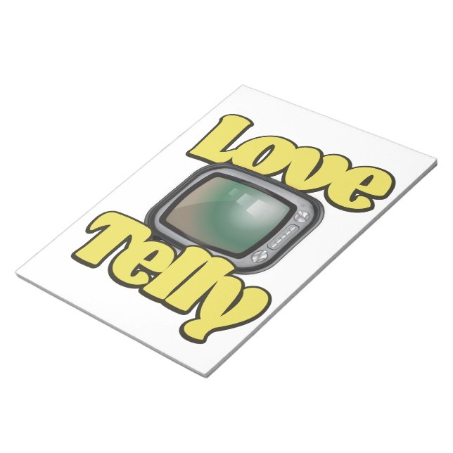 Love Telly Notepad (Angled)