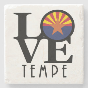 LOVE Tempe Arizona Stone Coaster