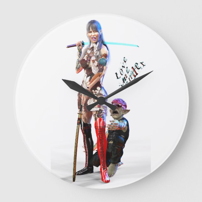 LOVE TEND ME LARGE CLOCK (Front)