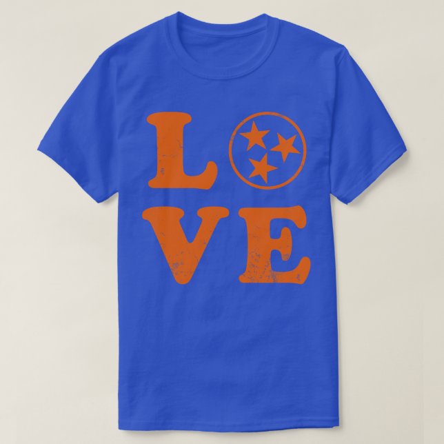 Love Tennessee State Flag Home Family T-Shirt (Design Front)