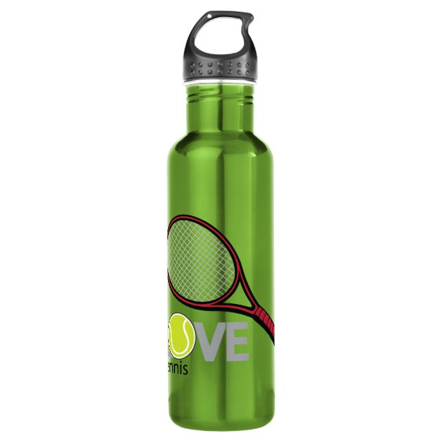 Love tennis 710 ml water bottle (Front)