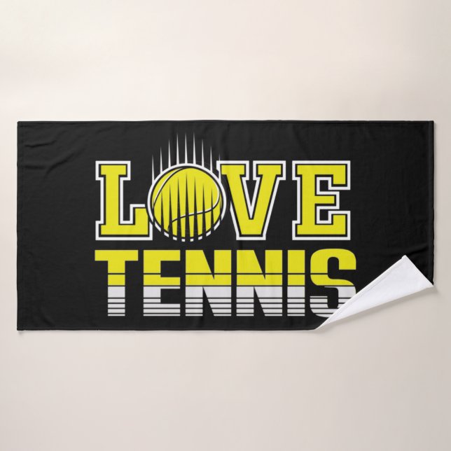 Love Tennis   Bath Towel (Bath Towel)