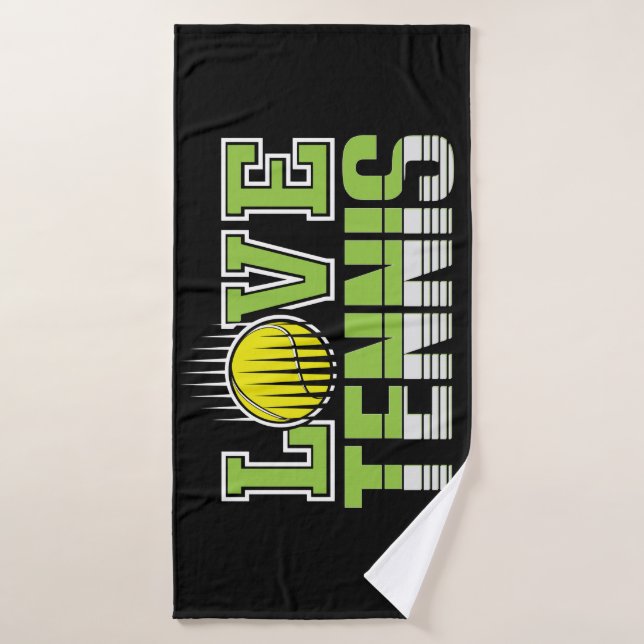 Love Tennis   Bath Towel (Bath Towel)