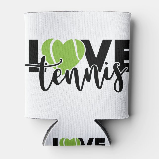 Love Tennis Can Cooler (Front)