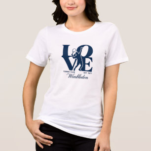 Love Tennis Club Wimbledon Est 1877 Tri-Blend Shirt