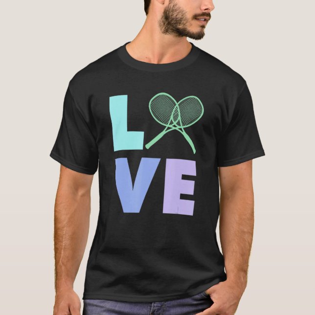 Love Tennis  Coach Pro Player T-Shirt (Front)