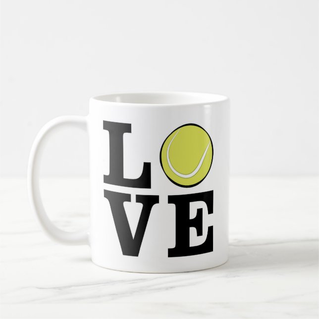 Love Tennis Coffee Mug (Left)
