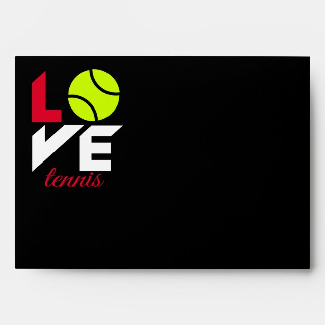 Love tennis envelope (Front)