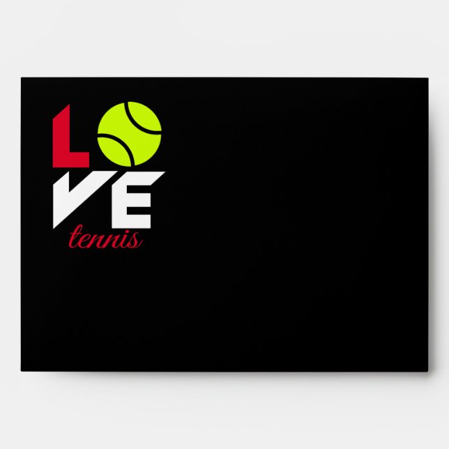 Love tennis envelope (Front)