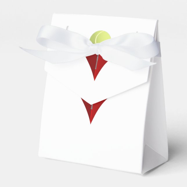 Love Tennis Favour Box (Front Side)