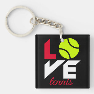 Love tennis key ring