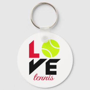 Love tennis key ring