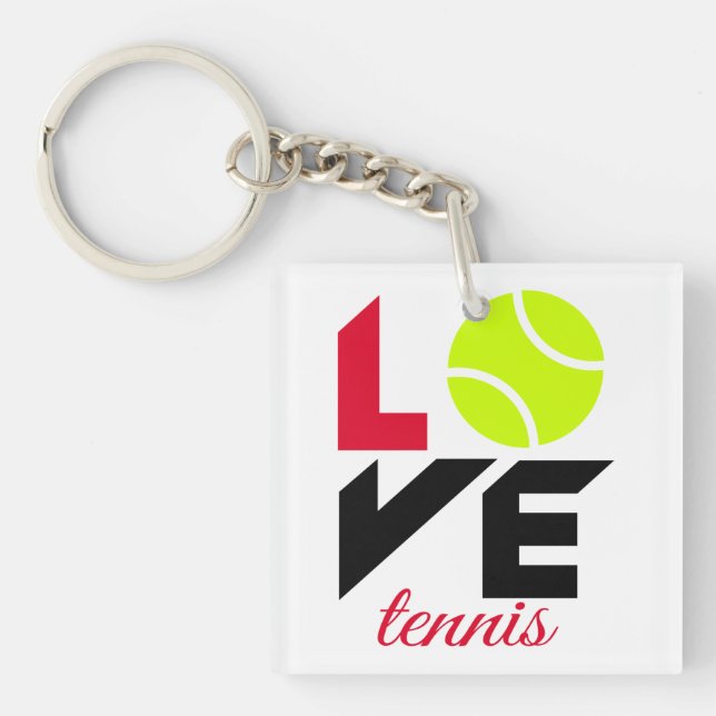 Love tennis key ring (Front)