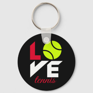 Love tennis key ring