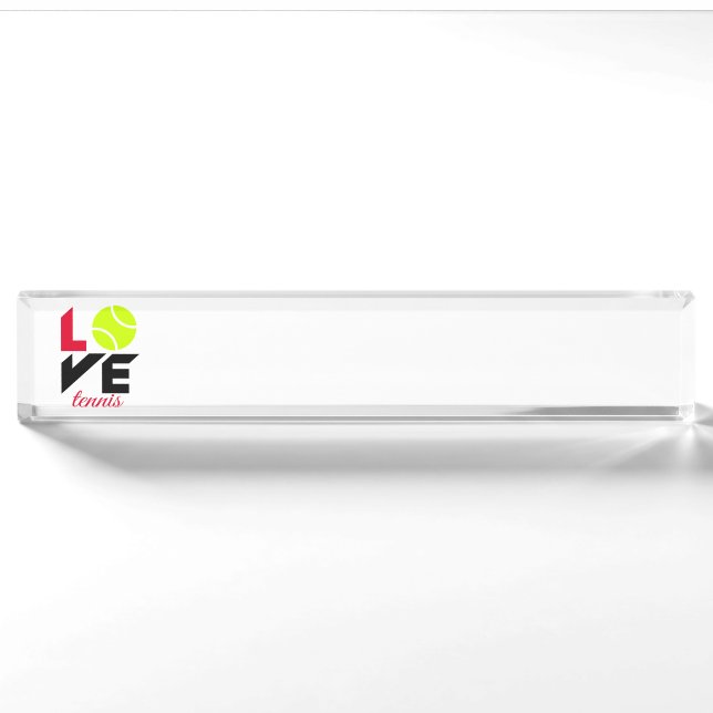 Love tennis nameplate (Front)