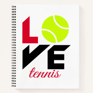 Love tennis notebook
