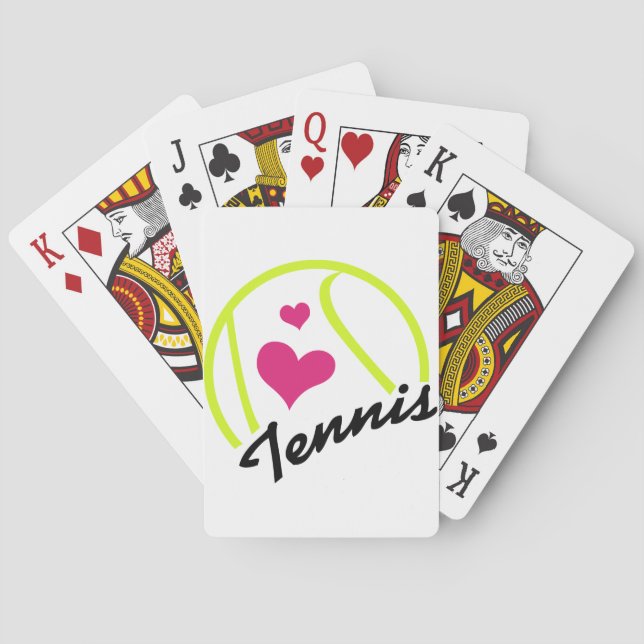 Love Tennis Playing Cards (Back)