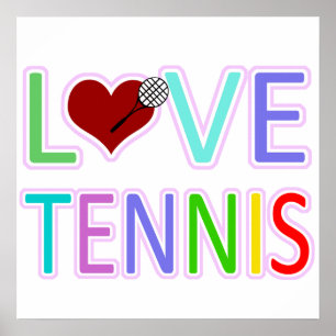 LOVE TENNIS POSTER
