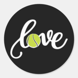 Love Tennis Sticker Tennis Ball