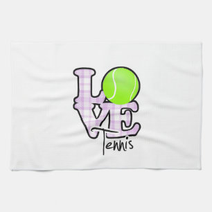 Love Tennis Tea Towel