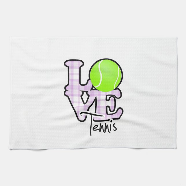 Love Tennis Tea Towel (Horizontal)