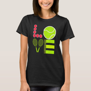 Love Tennis  Tennis Ball I Called In Sick To Be He T-Shirt
