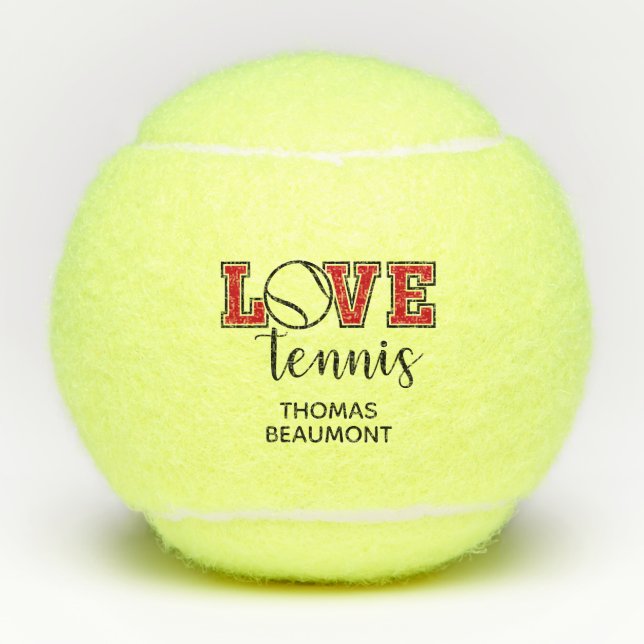 Love Tennis Tennis Balls (Front)