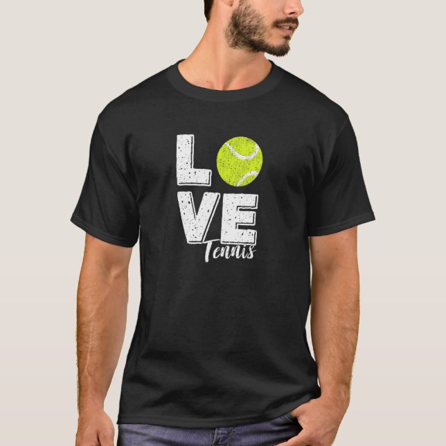 Love Tennis Tennis Player T-Shirt (Front)